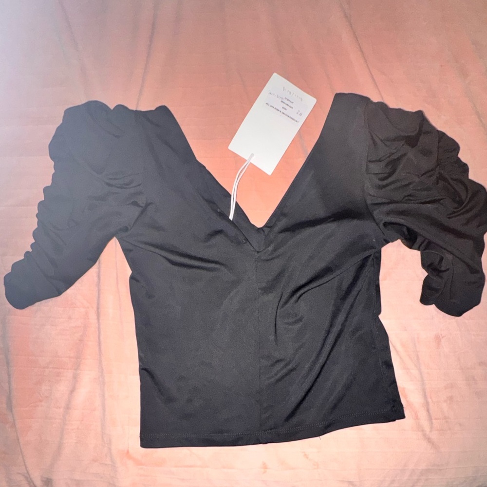 Frame Elegant Black Blouse - Picture 3 of 3